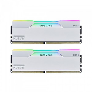 ESSENCORE KLEVV DDR5-6000 CL30 CRAS V RGB 화이트 패키지 서린 (32GB(16Gx2)), 2개