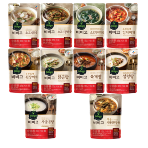 비비고 국 탕 찌개 10종, 1세트, 460g