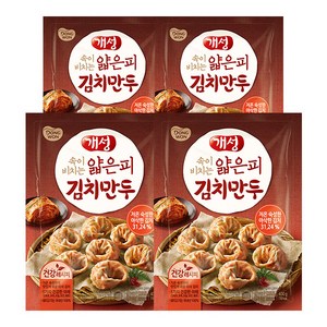 동원 개성얇은피김치만두 400g, 4개