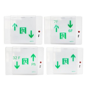 복도통로 유도등 보수용 led 비상구 유도등, 우상좌하, (좌)13F - (우)14F, 1개