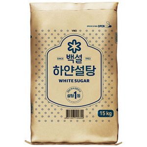 CJ제일제당 백설 하얀설탕 15kg, 1포