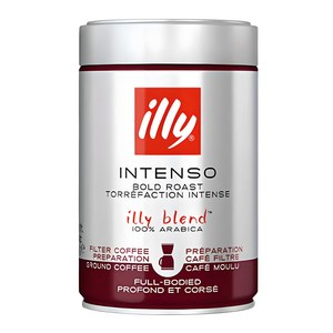 일리 인텐소 볼드 로스트 필터 그라운드 원두, 250g, 커피메이커, 1개