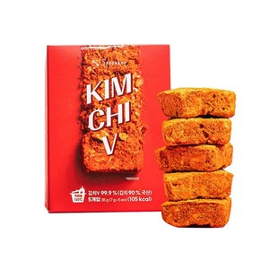 [국산 김치] 정말 맛있는 동결건조 볶음김치블럭 스푼키 김치브이_파리국제식품박람회 혁신상, 1세트, 35g