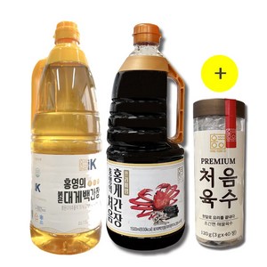 홍영의 붉은대게 백간장1.5L 홍게간장 프리미엄 골드(1.5L) 처음육수(120g/40정) 1개, 1.5L