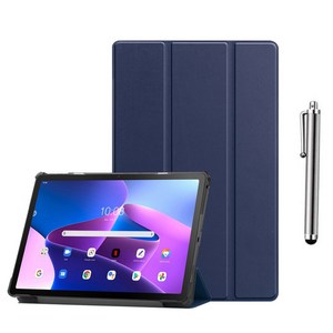 레노버탭 M10 3세대 10.1인치 북커버 케이스 TB-328FU 328XU Lenovo Tab M10 3rd Gen 10.1 inch 케이스나라, 네이비