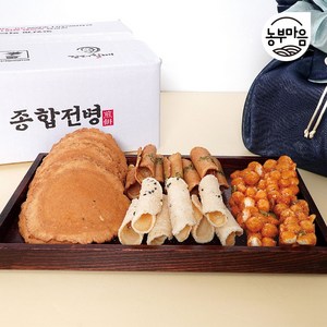 장터할매 옛날 고급 전병 1kg 센베이 전병 과자 선물세트, 2개