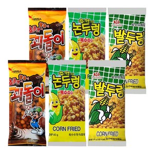 옛날과자 꾀돌이 2개+논두렁 2개+밭두렁 2개, 45g, 1개