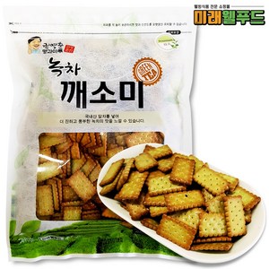 [미래웰푸드] 정든식품 녹차깨소미 400g / 녹차맛 깨소미 옛날 간식 군것질 건강과자, 1개, 1개입