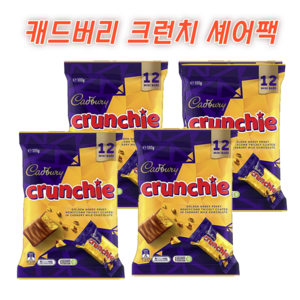 캐드버리 크런치 초콜릿 180g 12개 4팩 Cadbuy Cunchie, 4개