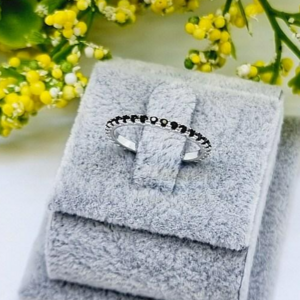 [925Silver] 1.5mm 올큐빅 반지 레이어드반지 큐빅가드링 은반지