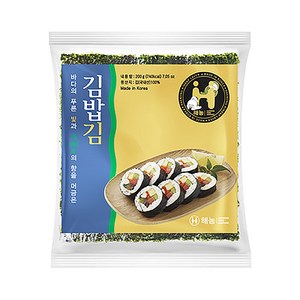 해농 김밥김 골드 230g(100매) 5봉 행사, 5개