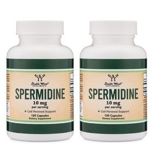 [2개] 더블우드 스퍼미딘 스페르미딘 10mg 120캡슐 Spemidine 폴리아민, 120정, 2개