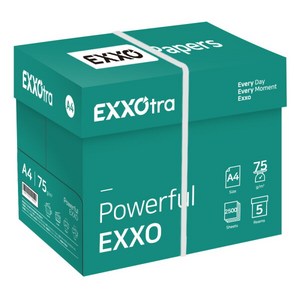 [엑소] 트라(EXXOta) A4 복사용지(A4용지) 75g 2500매 1BOX, 상세 설명 참조, 상세 설명 참조