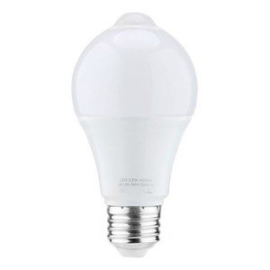12W 모션 센서 전구 실내 / 실외 운동 활성화 보안 LED 전구 1000LM E26 / B22 3500K의 따뜻한 화이트, 하나, 1개