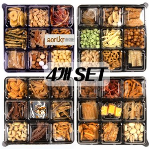 마른안주 세트 안주플래터 [아오리마켓] 구구플래터 A B C D SET, 1세트, 730g