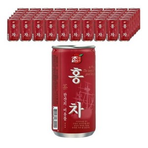 참맑은 홍차 음료 업소용 175ML 90캔, 90개