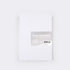 PaperPhant 하이퀄리티 용지 러프그로스지(Rough Gloss paper), 화이트 130g A4 125매