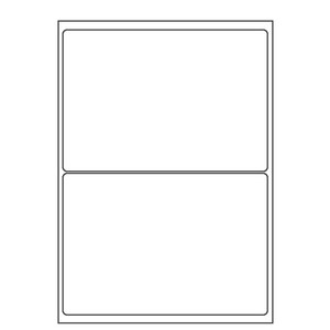 오피스라벨 A4 라벨지 2칸(1x2) 100매 흰색 물류관리용라벨 스티커라벨지 폼텍 규격 라벨용지 라벨지
