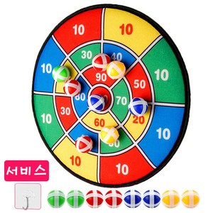 점수판 어린이 다트 소프트 안전다트 찍찍이, 점수 표적판1개+8다트볼+벽걸이1개, 1개