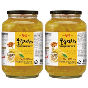 꽃샘 꿀유자차S 2kg + 2kg, 1개입, 2개