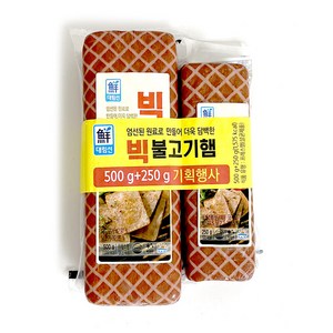 [푸른들마켓][사조] 빅불고기햄 750g (500g + 250g), 2개, 250g