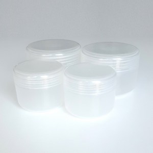 크림 공용기 2종 45g 90g, 4개, 반투명 흰색