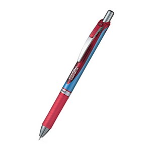 Pentel 에너겔 노크식 볼펜 10개 세트, 0.5mm 레드 3개 세트