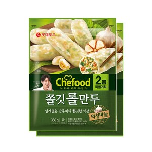 롯데 쉐푸드 의성마늘 롤만두 360g+360g, 360g, 2개