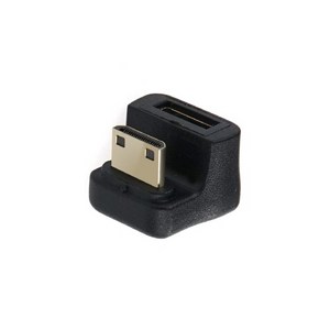 Coms Mini HDMI2.1 180도 꺽임형 연장젠더 JA275 8K UHD 60Hz 미니HDMI M/F 연장, 1개, 1mm