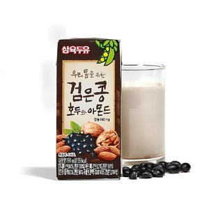 [삼육두유] 검은콩 호두와 아몬드 두유 190ml*96팩, 190ml, 96개