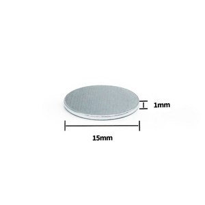 초강력 네오디움 ND 15mmx1mm 원형자석(1개)