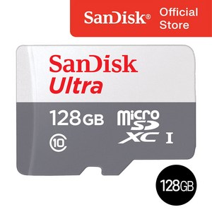 샌디스크코리아 공식인증정품  마이크로 SD카드 SDXC ULTRA 울트라 QUNR 128GB