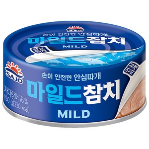 사조참치 마일드참치 안심따개 통조림, 150g, 3개