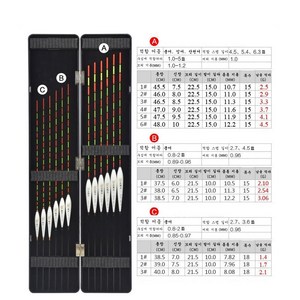 중층내림찌 민물찌 12개 세트 오동나무케이스 포함, 세트 2 (오동 나무 플로팅 박스 12 개), 1개