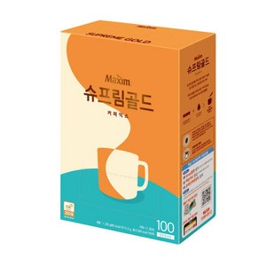 [홈앤스쿨] 맥심 슈프림골드 믹스 1.35kg 스틱 커피, 13.5g, 100개입, 1개