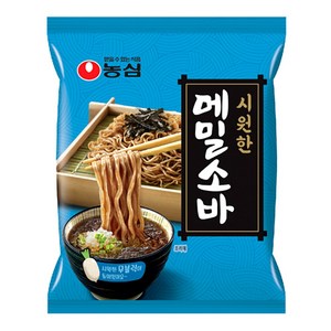 농심 메밀소바, 127g, 10개