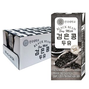 건국 검은콩 두유, 190ml, 24개