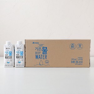 자연드림 종이팩 해양심층수 JUST기픈물 1박스(330mlX18개입), 330ml, 18개