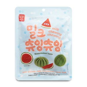 밀크 츄잉츄잉 수박맛 95g 츄잉캔디, 1개