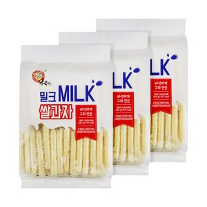 엉클팝 밀크 쌀과자, 3개, 240g