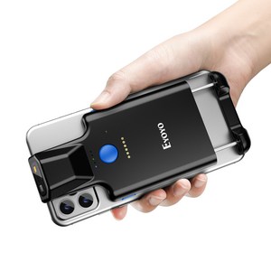 안드로이드 iOS 시스템용 Eyoyo 2D 폰 백클립 블루투스 바코드 스캐너 1D QR, EY-017ZP 2D Scanner, 1개