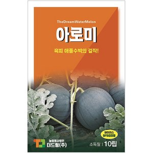 더드림 [아로미] 수박씨앗 수박종자 / 흑피 애플수박의 걸작 수박씨, 1개