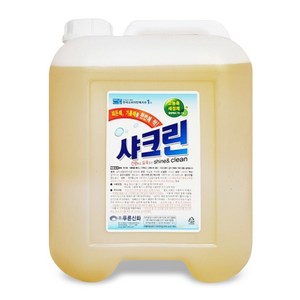 푸른신화 대용량 샤크린 물때 찌든때 기름때 욕실 화장실 주방 청소 다목적 세정제 세제, 2개, 18L