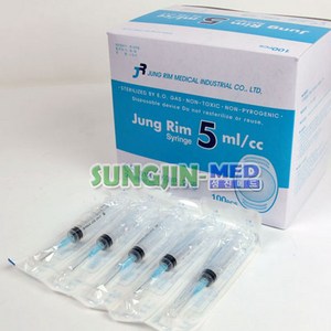 (정림)일회용주사기 5ml 1박스100ea (25g x 38mm), 1개