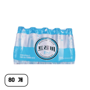 트레비 ECO 탄산수 플레인 무라벨, 350ml, 80개