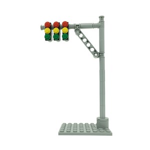 요고요 블록 미니모델 소품 커스텀 악세서리 가구 나무 정원 주방 놀이공원 피규어 디오라마, 28. 신호등, 1개