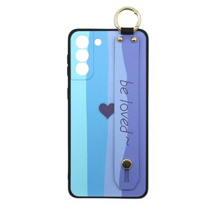 신서엔코 갤럭시S21케이스 갤럭시S21플러스케이스 갤럭시S21울트라케이스 Galaxy Phone Case SCS-1538 하트 레인보우 핸드 스트랩 케이스