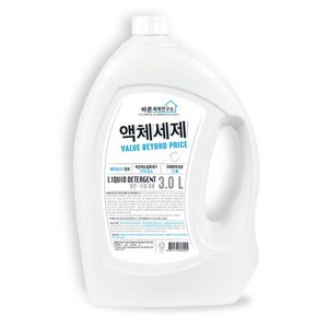 바른세제연구소 액체세제(용기) 3L, 1개