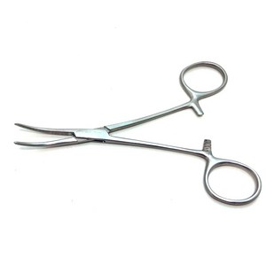 켈리포셉 의료용겸자 14cm Curved 곡 Kelly Forcep, 1개