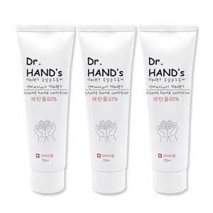 닥터핸즈 휴대용 손소독제 손소독젤 70ml, 4개